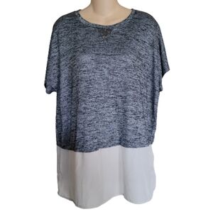 Juicy Couture Colorblock Layered Look Jeweled Fashion Top Size Women's XL